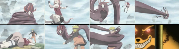 Naruto dan Sakura vs monster